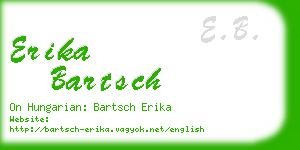 erika bartsch business card